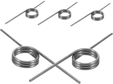Ciieeo 5stücke Teiliges Rostfreier Torsionsfedern Für Flip-deckel Mülltonnen Ersatzfeder Drahtfeder Reparatur Für Vielseitige Abfalleimer Einfache Montage Langlebig
