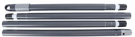 Maya Palo 4 Secciones para Fregona. Longitud Estandar de 1,40 m. Diseño Ergonómico y Resistente. Agarre Seguro y Antideslizante. Ensamblaje Sencillo y Rápido. Ocupa Poco Espacio