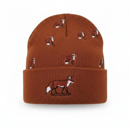 Geyoga Strickmütze aus Wolle, für Herren, Damen, Beanie, klassisches Design, Cuffed