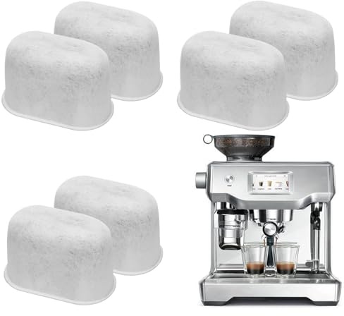 SAIERTE 6 Pack Water Filter Inserts for Ninja Luxe Cafe Accessories, Replacement Activated Caborn Coffee Machine Accessories Compatible with Ninja Luxe Café Premier Espresso Machine