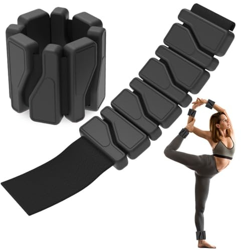 URMONA Gewichtsmanschetten 2er Set, Je 0,45 kg, Fuß- und Handgelenkgewichte | Ankle Weights verstellbar, einfach anpassbare Passform, Fitnesszubehör für Pilates, Yoga, Joggen Walking Workout, Farbauswahl