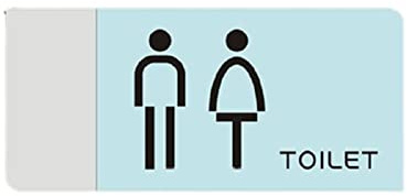 Türaufkleber aus Metall, Hinweisschild for Badezimmer, WC-Tipps, Beschilderung, individuelles Hinweisschild,(A,12x26cm)