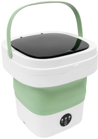 Mini lavadora, lavadora portátil, lavadora plegable, lavadora de ropa interior, capacidad de 12L, motor silencioso de 36W, 3 modos de limpieza, para viaje, apartamento, camping, diseño que ahorra