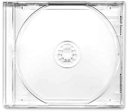 Jewel CD Cases DOUBLES Clear Tray-black mark(50)