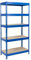 Office Marshal® Steckregal Grizzly - 4 Größen - 175kg Tragkraft/Boden, TÜV/GS-geprüft - kombinierbar 90x220x60