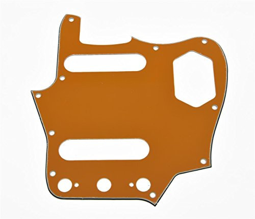 kaish Jag Gitarre Pickguard Scratchen Teller orange 3-lagig für uns/mexikanischen Vintage Fender Jaguar
