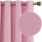 Deconovo Tende per Interni Oscuranti, Tende Camera da Letto con Anelli per Finestre Soggiorno, 2 Pannelli, 117x138 CM (Larghezza x Altezza), Rosa
