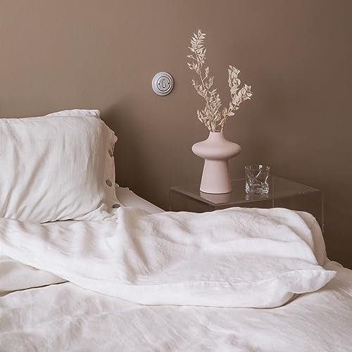 JOWOLLINA Bettwäsche-Set aus 100% Leinen Stonewashed 220 g/m2 (Off White, 135x200 cm, 40x80 cm)