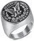 BOBIJOO JEWELRY - Chevalière Bague Homme Pièce Morgan 1887 One Dollar USA In God We Trust Acier INOX 316L - 19,1 (9 US)