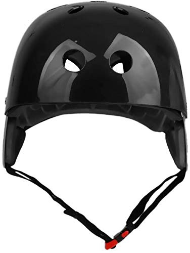 SGerste Casco de seguridad para deportes acuáticos para kayak, kitesurf, windsurf, vela, patinaje (57-62 cm) (negro)