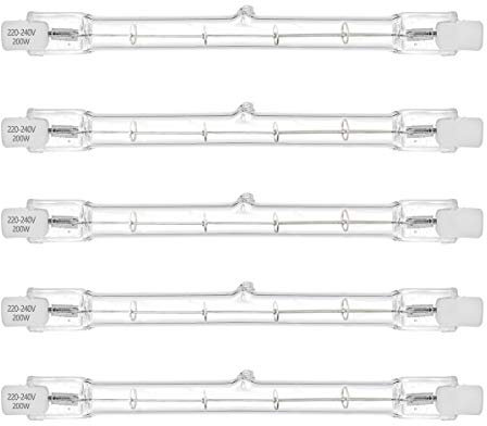 AHEVO 200W Equivalent R7s Linear Halogen Floodlight 3100lm 2700K J118 Security Light Bulb 118mm Length, Dimmable - 5Pack