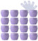 TIANZD 24 Pièces Vides Petit 5 ml Jaune Pot en Plastique avec Couvercle 5 g Pots de Cosmétique Crème de Bouteille Contenant pour des Produits Cosmétiques Baume à Lèvres avec 6x Spatules