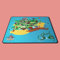 TAPITOM | Piraten Kinderteppich - 95 x 133 cm | Piraten-Spielmatte | Pirate Universe Kinderzimmer-Bodenmatte | rutschfest, Saum | CE-Normen