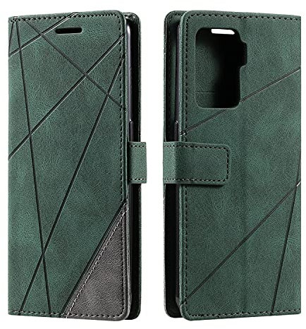 SONWO Coque pour Oppo A94 / Oppo A95 5G / Oppo Reno 5Z, Etui en Cuir PU Portefeuille Housse Fermeture Magnétique und Flip pour Oppo A94 / Oppo A95 5G / Oppo Reno 5Z, avec Fermeture Magnétique, Vert