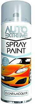 Classic Signature - 2 x Auto Extreme Clear Lacquer Spray Paint 250ml Professional Quality, Perfect Finish for Cars, Bikes,Vans, Metal, Wood