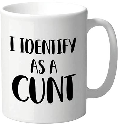 Funny Mug Rude Profanity 18+ Insult Novelty Little Miss C*nty Birthday Office Work Colleague Secret Santa Sarcasm Swearing Tea Coffee for Her for Him Bestie Friend Sibling - I Identify LMC44