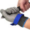 AovYoo Schnittschutzhandschuhe Arbeitshandschuhe Herren Kettenhandschuh Metzger Schnittfeste aus Edelstahl Küchenhandschuhe Gartenhandschuhe Dornenfest (Large)
