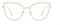 Tofox Katzenauge Blaulichtfilter Brille ohne sehstärke Metall Frame Retro Metallgestell Brillenfassung für Computer Fernseher Arbeit Gaming