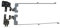 fqparts Replacement Laptop LCD Screen Hinges Shaft Axis For ACER For Aspire A317-51 A317-51G A317-51K A317-51KG Silver Left & Right