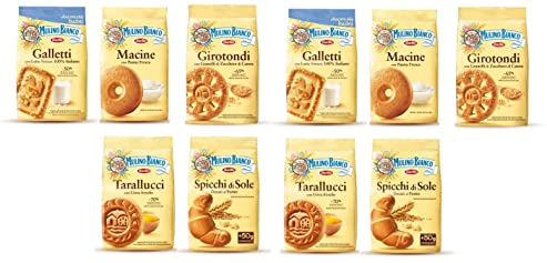 Mulino Bianco Girotondi Macine Galletti Spicchi di Sole Tarallucci Biscuits Test Pack 10 x 350 g