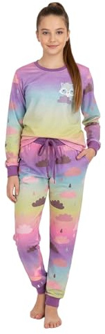 A2Z 4 Kids Girls Traditional Long Sleeve Pyjama Set Top & Trouser PJS Sets
