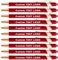 HEYZARDA Kugelschreiber mit Gravur Namen Text Logo für Büro Schule Business Stift 100 Pc rot