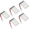 5PCS 3.7V 800mAh Lithium Batterie, RC Drohnen Batterie für SYMA X5C X5C 1 X5 X5SC X5SW M68 K60 HQ 905 CX30 RC Quadcopter