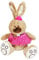 BEMIRO Plüschtier Hase Ostern mit rosa Kleid - ca. 33 cm, Osterhase Kuscheltier, Plüsch Hase, Kuscheltier Hase, Stofftier Hase, Plüschtier Hase, Kleiner Hase