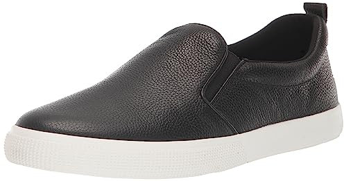 Lauren Ralph Lauren Damen Haddley Tumbled Leather Slip-on Sneaker, Schwarz, 42.5 EU