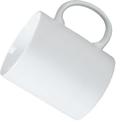 MAGICLULU tazza di porcellana maneggiare il bicchiere semplici tazze in ceramica per dipingere tazze da caffè bianche tazza di caffè bianco tazza da tè microonde Nessuna tazza bianca
