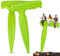 Milifox 2pcs Outil Plantoir à Bulbes - Jardinière à Bulbe avec Échelle de Mesure pour Une Plantation Précise,Idéal Outil de Jardinage des Légumes et des Fleurs (Vert Clair)