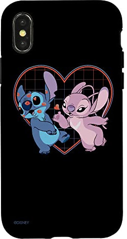 Disney Lilo and Stitch Engel Herz Küsse Hülle für iPhone X/XS