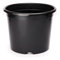 Garronda Blumentopf Kunststoff Pflanztopf rund Kräutertopf Anzuchttöpfe Blumentopf Schwarz für Innen und Aussen 35cm GD-0025 (Schwarz, ⌀ 35 cm H 29 cm)