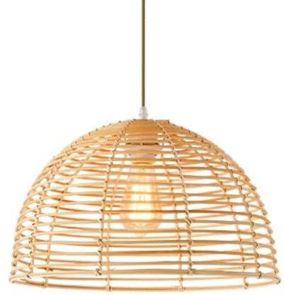 GUANSHAN Rattan Gewebte Pendelleuchte Böhmische Pendelleuchte Rattan Kunst Lampenschirm Hängeleuchte Dekorative Kronleuchter Deckenlampe Für Schlafzimmer, Wohnzimmer