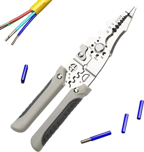 2024 New Multifunctional Wire Stripper Crimper Cable Cutter Pliers, Wire Strippers Crimpers, Wire Cutter Stripper Tool, Special Wire Stripper for Electrician (1 Pcs)