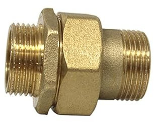 Arcanaute - Raccord laiton à visser - Raccord Union Droit 3 pièces Mâle/Mâle Ø1'' (26/34) - Arcanaute