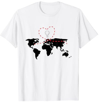 Heißluftballon Ballone Ballonfahren Fliegen Am Horizont T-Shirt
