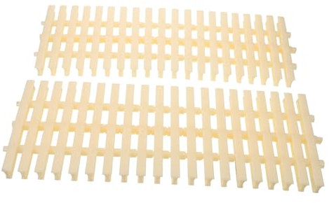 OFFSCH Ersatz Schwimmbadrost aus Kunststoff Rutschfester Beige Pool Rost mit Wasserablauf Widerstandsfähig und Vielseitig für Swimmingpool und Schwimmbadzubehör