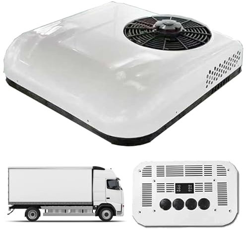Aire Acondicionado De Techo Para Caravana, DC Aire Acondicionado De Estacionamiento De 24 V Con Refrigeración, Ideal Para Camiones Y Autocaravanas(White)