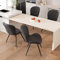 Hawthyhome Esszimmerstühle 4er Set, Küchenstuhl, Stuhl Esszimmer Wohnzimmer, ergonomischer Sessel, Armlehnstuhl, Polsterstuhl, Wasserdichtes Material,Metallbeine, Dunkelgrau