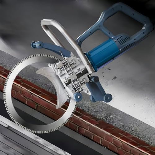 BDJSN 8800W Concrete Ring Saw, 3000RPM Brushless Electric Wall Groove Saw with Water Fed Dust Suppression, 300MM/350MM/40MM/49MM Cut Depth, for Stone, Metal, Marble, Wood