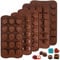 5 Pièces Moule Silicone Chocolat, Moules à Chocolat 3D, Silikon Chocolate Mold Sans BPA, Moulle a Chocolat Silicone Bricolage, Moule a Chocolat en Silicone, Chocolate Moulds pour Gelée, Bonbons