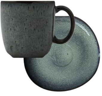 like. by Villeroy & Boch Lave gris Kaffeetasse mit Untertasse 2tlg