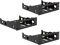 Xiniy 3X 3.5 to 5.25 Hard Drive Drive Bay Front Bay Bracket Adapter,Mount 3.5 Inch Devices in 5.25in Bay