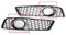 Rejilla Delantera cromada Brillante para Coche, Rejilla de Panal, Rejilla de Malla Compatible con Audi A3 8P 2009-2013 8P0807682D(Chrome Silver)