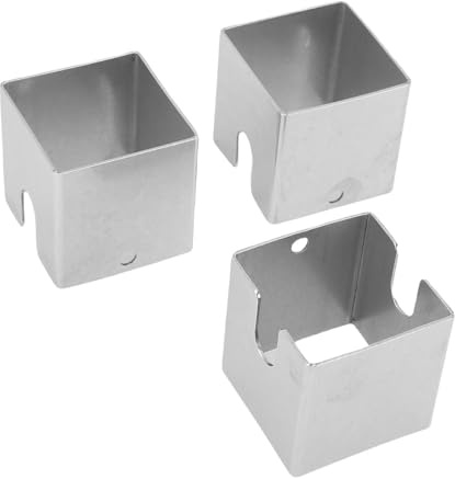 Ausla 3er Pack Universeller BBQ-Abstandshalter Edelstahl Grillrost-Abstandshalter für Outdoor-Kochen mit 2,5 cm Abstand Feuerfeste Unterlagen für Camping Garten-Grillen