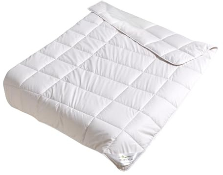 Traumschlaf Alpaka Bettdecke - Ganzjahresdecke mit 100 % Alpakawolle - Hochwertige Naturbettdecke - Temperaturausgleichend & atmungsaktiv - Für Allergiker geeignet - 135x200 cm