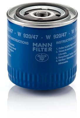 MANN-FILTER, W 920/47 Oil Filter | For Passenger Cars, Highest Filtration Performance, Engine Protection, High Quality Sealing, True OE Engineering