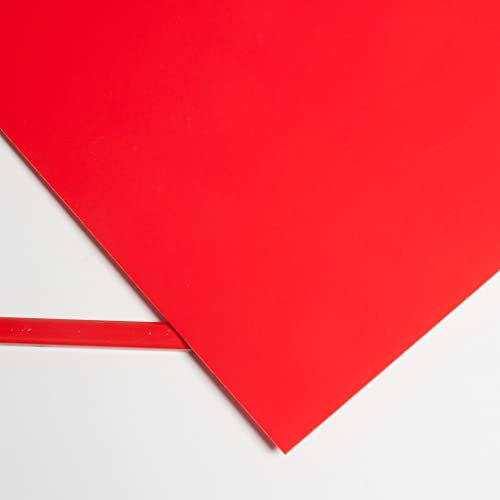 Metracrilato Plancha Din A5 Medidas 14,8cm x 21cm Grueso 3mm Color rojo ferrari