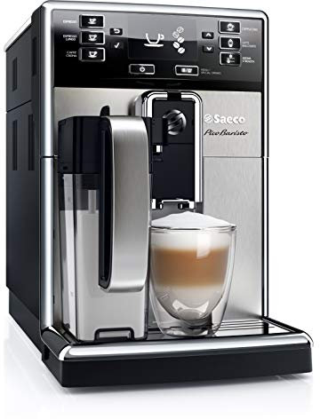 Saeco HD8927/01 PicoBaristo integriertes Milchsystem, silber/schwarz